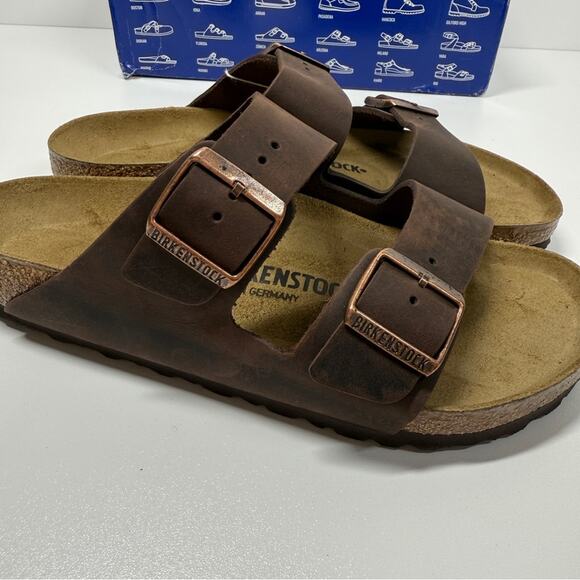 NIB • Birkenstock Arizona Oiled Leather Size:40 L9/M7 Normal Width - Picture 5 of 8